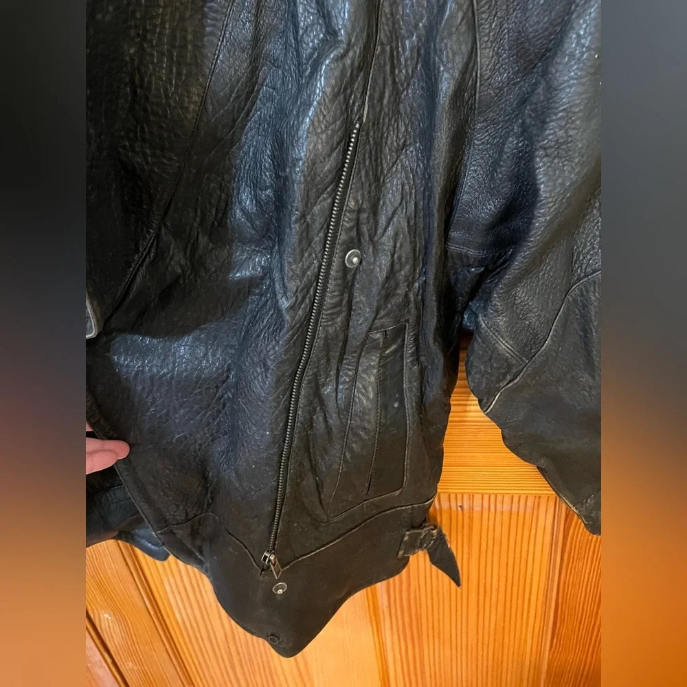 Marc Buchanan Pelle Pelle Vintage Animal Print 80’s Genuine Leather Jacket - Picture 8 of 16